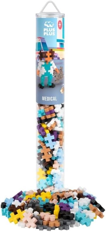 Plus-Plus - Wizard - 100 Pieces - Building Blocks, Building, Developing Toys for Kids, STEM, STEAM, Produced in Denmark