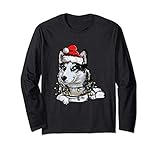Photo Gallery husky siberiano natale regalo x-mas costume amore per i cani maglia a manica Photo Gallery husky siberiano natale regalo x-mas costume amore per i cani maglia a manica