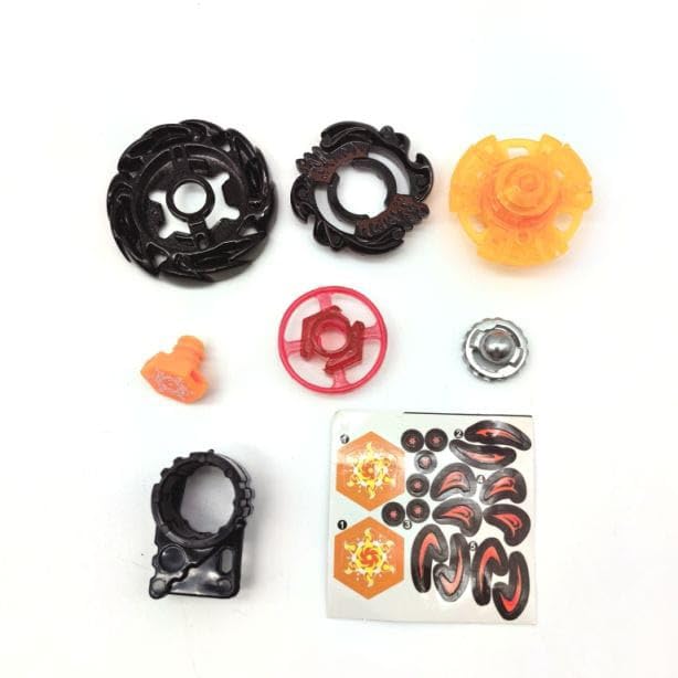 Image of Funstars Black Sol Blaze Eclipse Metal Fury Spinning Top with String Launcher(V145AS)