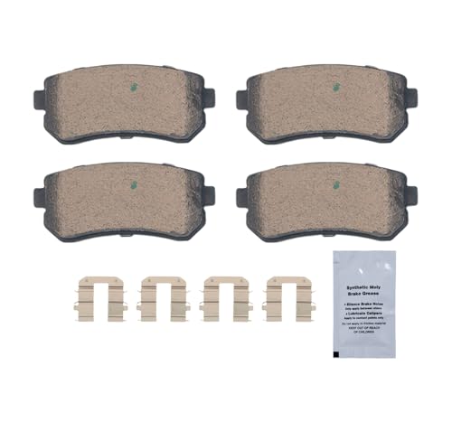 Image of HUSCH D1157 Rear Ceramic Brake Pads Kit Fit For Hyundai Accent 2006-2008, For Elantra 2009-2012, For Sonata 2015, For Kia Forte 2010-2013, For Forte Koup 2010-2013