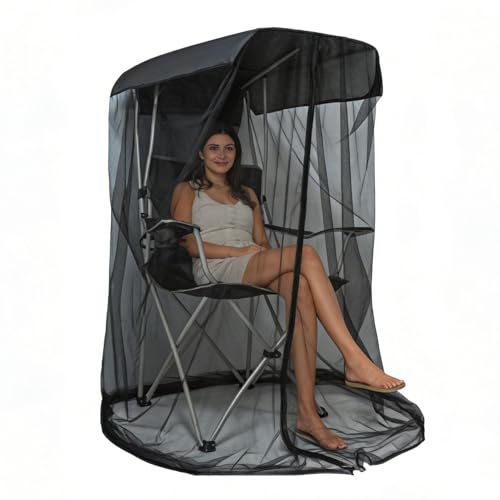 Cubierta para - Mosquitera para Exteriores | Tienda De Campaña con Dosel Repelente Al Agua Resistente A Los Rayos UV para Jardín, Patio, Balcón, Malla Transpirable con Cremallera, Portátil Pl