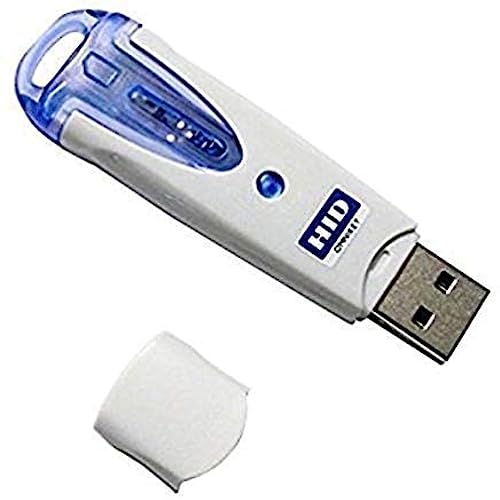 HID Omnikey 6121 Mobile USB Smart Card Reader (R61210320-2) for Sim-Sized Smart Cards, White - Image 2