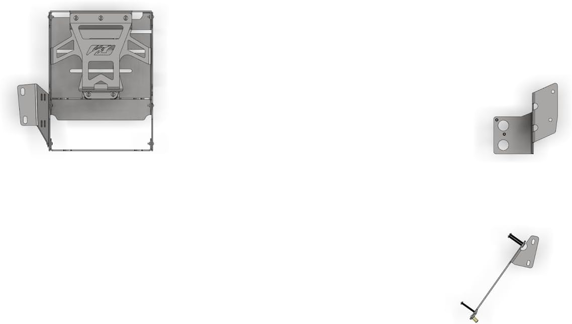 Battery, ABS and Electronics Relocation Kit for Coilover Conversions and Tomahawk for JK/JKUFront Half (Motobilt)
