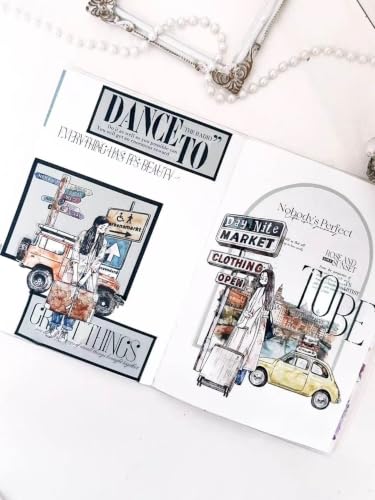 RICHTAPES Kaixiaoxun Vol13-3 Car, Pre-Cut Clear PET Tape,Long Loop Washi Stickers,2.36" x5.47 YD for Journal Stickers Journaling Planner Scrapbooking Junk Journal Stickers Craft Supplies - Image 9