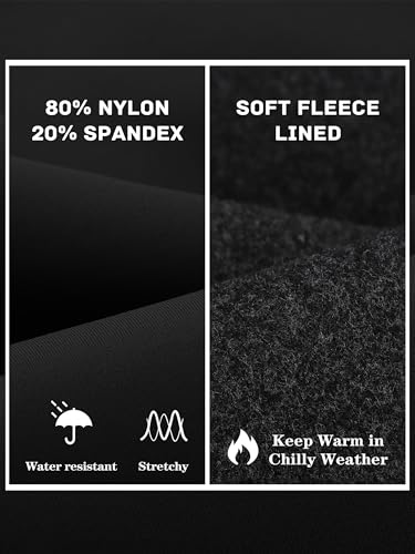 Resinta Girl Fleece Lined Flare Leggings with Pockets High Waist Athletic Yoga Pants Winter Warm Water Resistant Bell Bottoms2