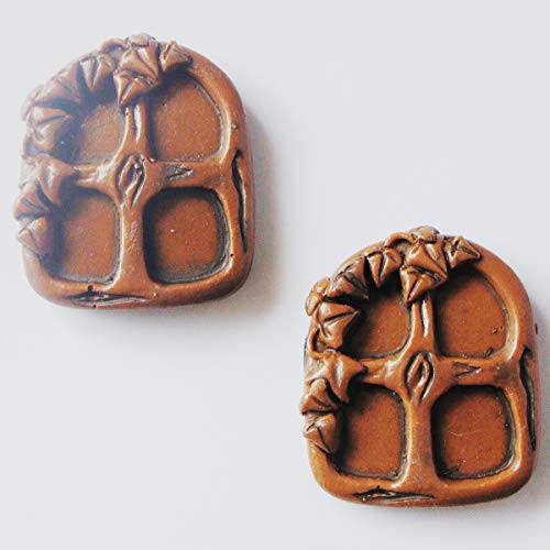 2 ventanas pequeñas para decorar nuestra gama de puertas de hadas.