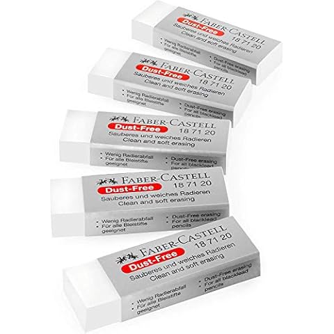 Faber-Castell Pack of 5 Dust-Free Erasers Cover