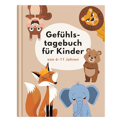 memoriecation Gefühlstagebuch Kinder 6-11 Jahre - Gefühle spielerisch verstehen und ausdrücken - Gefühle Buch Kinder, Tagebuch Kinder, Tagebuch Mädchen & Jungs