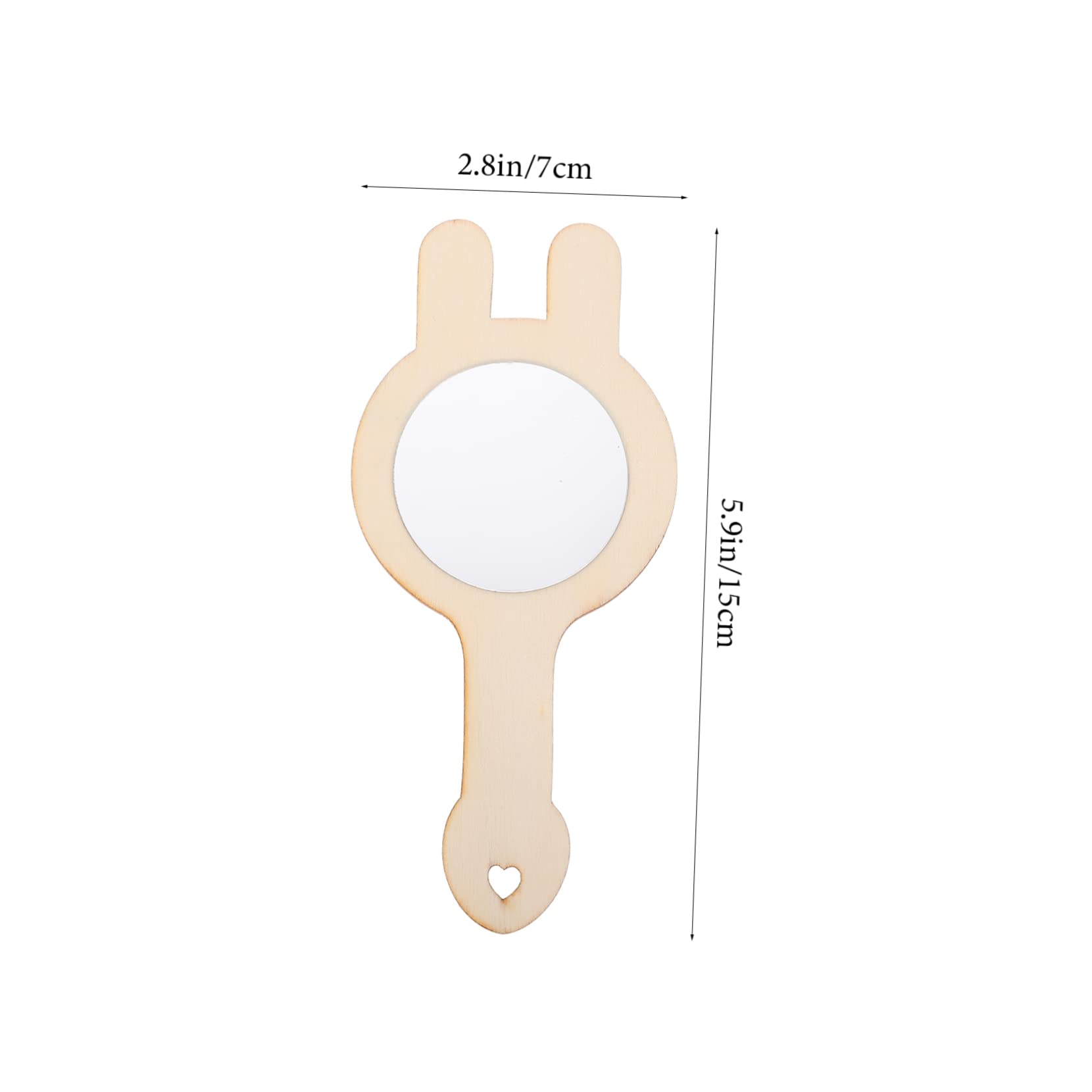 Healeved 15pcs Mini Mirror Bulk Boys and Girls Mirror for Room Decor DIY Printing Toys for Arts and Crafts