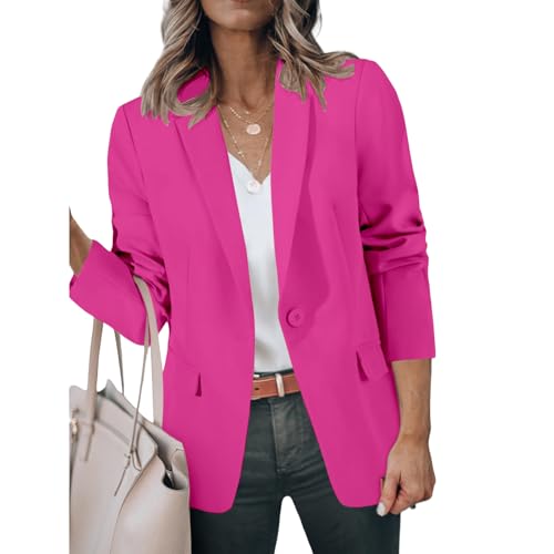 Blazers for Women Business Casual Work Office Suit Jackets Trendy Dressy Open Front Long Sleeve Blazer2