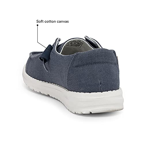 Hey Dude Women's Wendy Chambray Mushroom Size 8 | Women’s Shoes | Women’s Lace Up Loafers | Comfortable & Light-Weight #TOP5