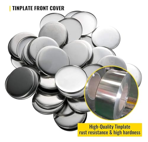 Kit de fabrication de badges circulaires à faire soi-même (25-75 mm), 100/200 pièces for la fabrication de badges ronds Compatible(200Pcs,75MM) – vue 6