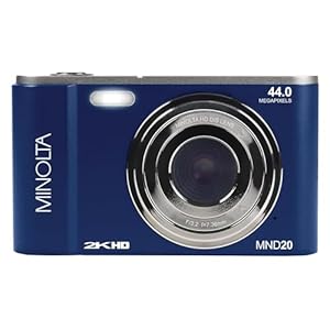 Minolta MND20 44 MP / 2.7K Ultra HD Digital Camera (Blue)