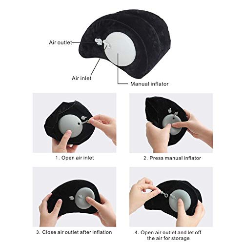 Flatsons Inflatable Guitar Cushion Press Inflatable Guitar Rest Portable Guitar Cushion Musical Instruments Accessories for Classical Acoustic Electric Guitar Players FA-80A