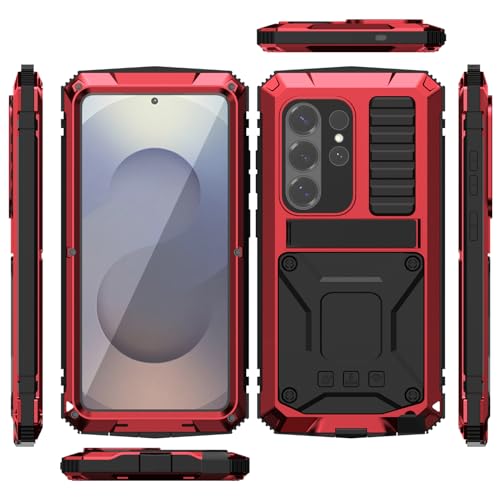 Coque militaire S26 Ultra en métal Red Guard Armour avec protection écran antichoc intégrée