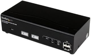 StarTech.com StarTech.com 4-Port Dual Monitor HDMI KVM Switch with Audio & USB 3.0 hub - 4K 30Hz - 4 PC Mac Computer KVM Switch Box for HDMI Display (SV431DHD4KU)