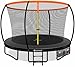 KESSER® Trampolin Ø 305cm | TÜV Rheinland GS Zertifiziert | Gartentrampolin Kindertrampolin bis 150 kg | Komplettset mit Sicherheitsnetz, Leiter, Randabdeckung & Zubehör