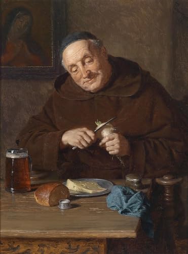 Cuadro Pintura al óleo Clásicas Brotzeit de Eduard Von Grutzner Impresión