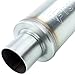 TOTALFLOW 20421 Straight Through Universal Exhaust Muffler - 409 Stainless Steel - 4 Inch Inner Diameter Inlet / Outlet
