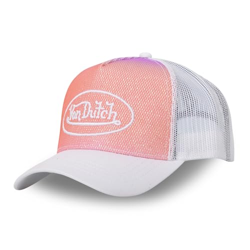 Von Dutch Casquette Homme & Femme Mesh, Casquette Trucker, Ajustable et Authentique, Rose Taille TU