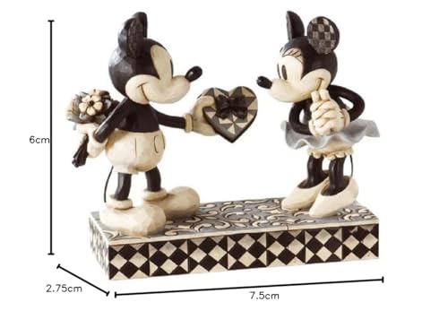 Disney Traditions by Jim Shore Vintage Mickey Mouse and Minnie Mouse Stone Resin Figurine Set