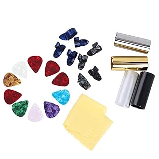 Kit d’accessoires de guitare ensemble de médiators de glissière de guitare en acier inoxydable avec boîte en fer pour… - Les Beatles, Paul McCartney, John Lennon, RIngo Starr, George Harrison Kit d'accessoires de guitare ensemble de médiators de glissière de guitare en acier inoxydable avec boîte en fer pour… – Image 2