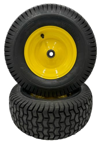 Hoosier Wheel 16x6.50-8 Lawn Mower Wheels - Set of 2 - Fits on 3/4 Inch Axle
