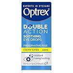 Optrex Itchy Eyes, Double Action Soothing Eye Drops, 10ml, Soothes & Protects, Cools and Relieves, Gets to Work Instantly, On the Go Relief