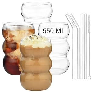 Alink Bubble Gläs 4er Set Wellen Trinkgläser