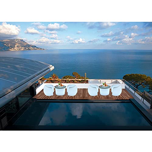 Paoopa Bar Table/Chair, Cordless Color Changing Light Up Bar Coffee Table, Led Luminous Cocktail Table Chair With Remote Control, 16 Colors Variable Light, Sofa Chair #TOP1