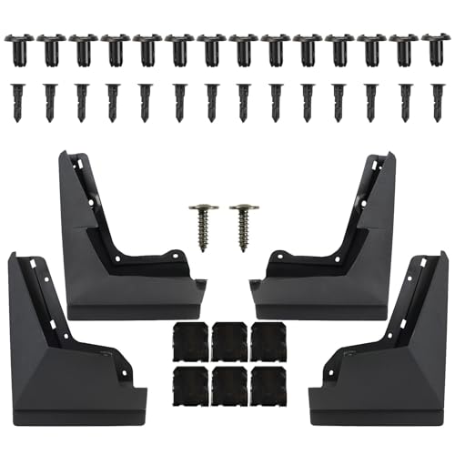 Image of XUKEY 4PCS Upgrade Mud Flaps for Tesla Cybertruck 2025 2024 Splash Guard Mudguards Mudflaps Fender Tire Protector Rear Front OEM Style Accessories
