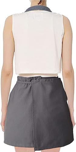 Miniatura 2 de FreeNFond Delantal de artista ajustable con bolsillos para mujeres y hombres, delantales de pintura en lienzo para artes, jardinería, utilidad o