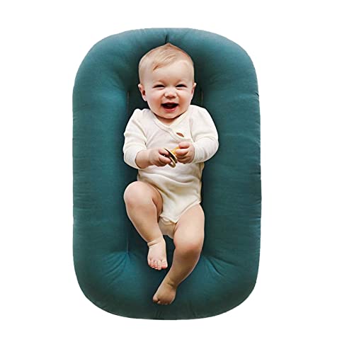 Image of oliwex Baby Lounger,Baby Lounger Pillow,Newborn Lounger,Lounger for Baby,Baby Lounger Newborn Lounger - Newborn Lounger for 0-12 Months (Malachite Green)