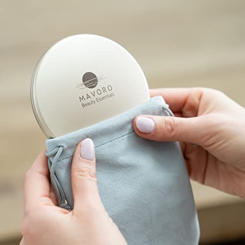 Foldable Makeup Mirror, 4", 1x & 10x, Champagne Gold