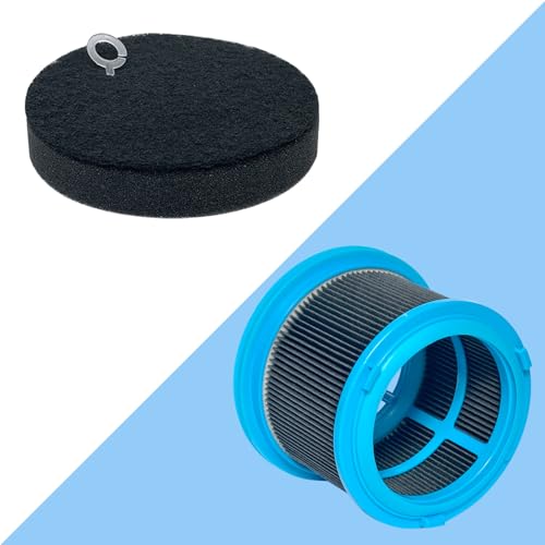 Image of HEPA Filters Kit Replacement for Bissell 4039 4137 4052 PowerClean FurGuard 280W and FurFinder 200W Self-Standing Cordless Vacuum, 2 Filters and 4 Pre-Filter Pads Set included