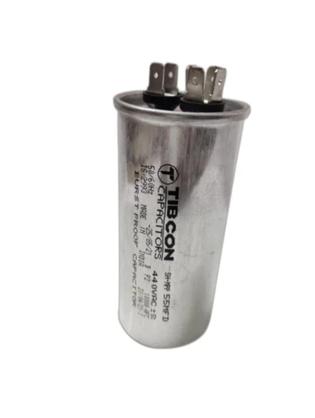Spinxx 55+6 MFD 440V Tibcon Capacitor for Air Conditioner (Split & Window Air Conditioners) 1.5 Ton & 2 Ton Air Conditioner 3