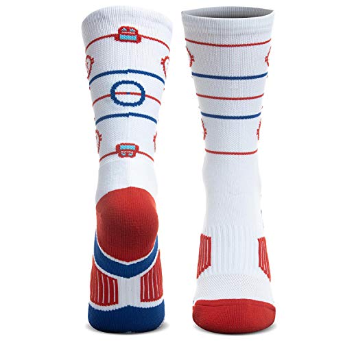 ChalkTalkSPORTS Hockey Performance Crew Socks - Multiple Designs & Colors - Youth & Adult - Hockey Mid-Calf Socks Packs4