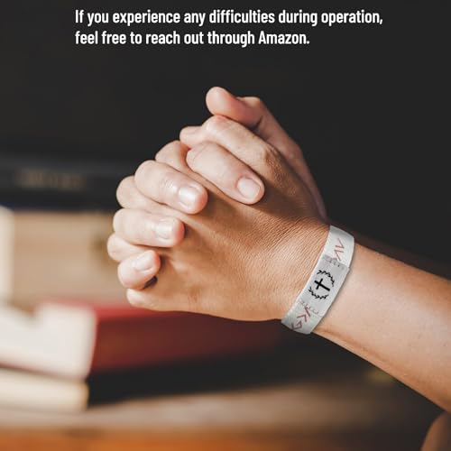 4PCS Daily Bible Verse Bracelets with NFC Scan for Women Men Teens Christian Jesus Faith Scripture Waterproof Wristbands2