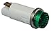 Dayton Raised Indicator Light, LED Lamp Type, 120VAC/DC Voltage, 1/2" Mounting Dia. Size