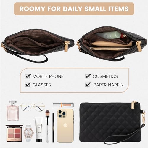 Image of LOVEVOOK Tote Bag for Women, 17 inch Canvas Laptop Tote, Large Capacity Work Bag with Clutch Purse, Computer Bag Office Business Briefcase, Casual Handbag for Travel College Teacher School