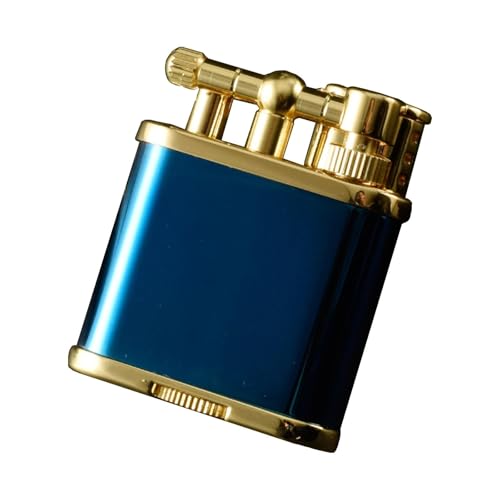 Accendino a cherosene, accendino a fiammifero, accendino portatile antivento in metallo, accendino retrò, accendino riutilizzabile for uso esterno, candela, regalo for uomo(C)