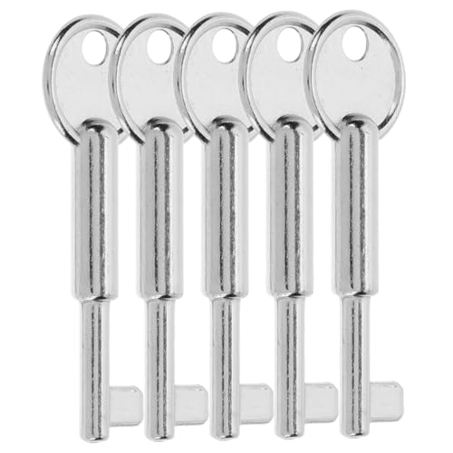 Ciieeo 5pcs Metal Emergency Stop Button Switch Keys Replacement Keys for Emergency Switch User Friendly Design for Effortless Operation Suitable for Various Button Types