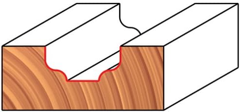 Miniatura 2 de Freud 39-152 Broca de ranura Ogee de radio de 116" con vástago de 14"