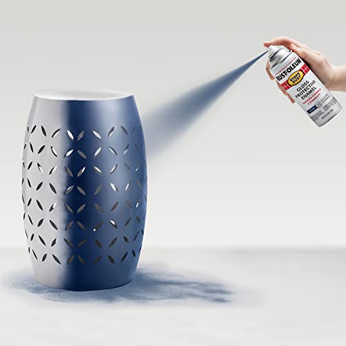 Image of Rust-Oleum 7723830 Stops Rust Protective Enamel Spray Paint for Metal, Alloy and Wood (Gloss Navy - 340 Grams)