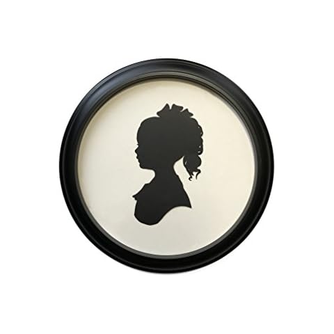 CUT ARTS Round Black 10" Picture Frame Cover
