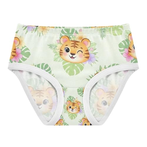 Cute Tigers Toddler Girl Undies, Girls Underwear Cotton, 2T–8 Years