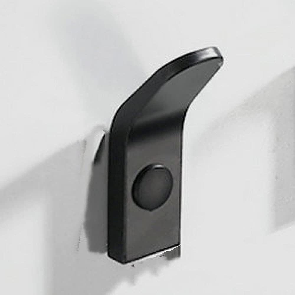 White/Black Painted Robe Hooks Wall Hang Mounted Towel Hook Clothes Hook Bathroom Hardware Hat Hook White Black 3 Hook