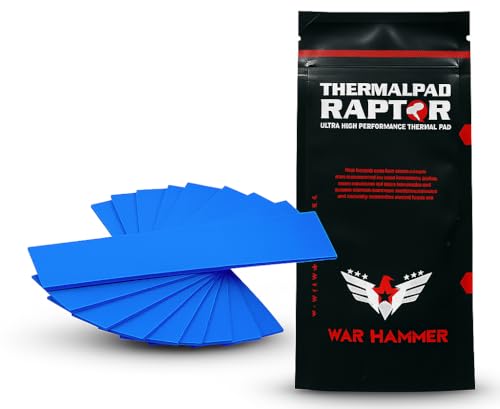Image of WAR HAMMER Thermal Pad Raptor Ultra High Performance Thermal Pad, 0.5 1.0 1.5 mm Thermal Conductive Silicone Pads with 12.0 W /mk Thermal Conductivity, German Engineered Themalpad (18)