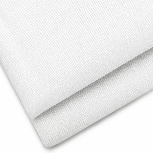 Tissu d'ameublement aspect lin blanc haut de gamme pour canapé