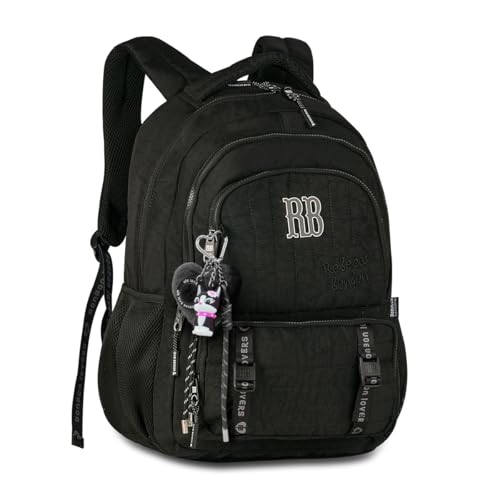 Mochila de Costas Rebecca Bonbon Sweet Dreams RB27006 Escolar Juvenil Grande (Preto)